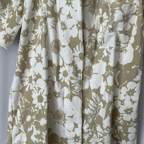 Faithfull The Brand NWT Montina Caronia Floral Sand Short Sleeve Shirt **Sz 4** - Picture 7 of 9